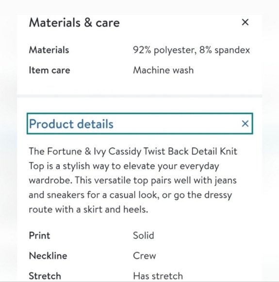 Fortune & Ivy - Orangw Short Sleeve Twist Back Detail Knit Top - Picture 4 of 8